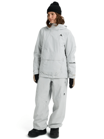 Zimná bunda Burton Women's Reserve 2L Relaxed Anorak Gray Cloud