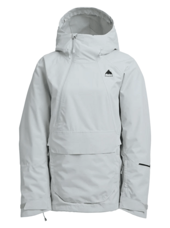 Zimná bunda Burton Women's Reserve 2L Relaxed Anorak Gray Cloud