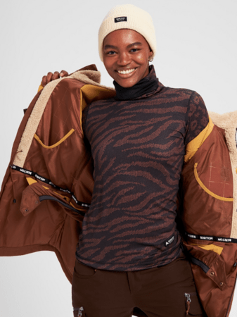 Dámska Bunda Burton Prowess Jacket Shaded Seal Brown/Bison