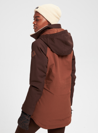 Dámska Bunda Burton Prowess Jacket Shaded Seal Brown/Bison