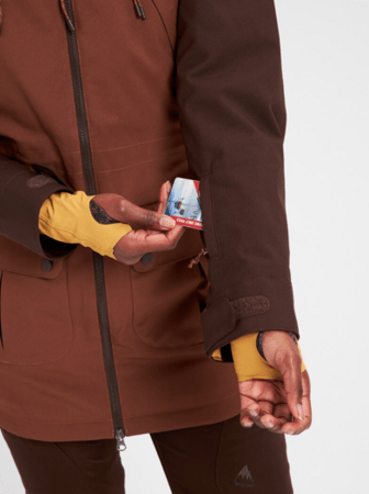 Dámska Bunda Burton Prowess Jacket Shaded Seal Brown/Bison