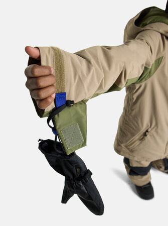 Zimná bunda Burton Hillslope Jacket Summit Taupe/Forest Moss