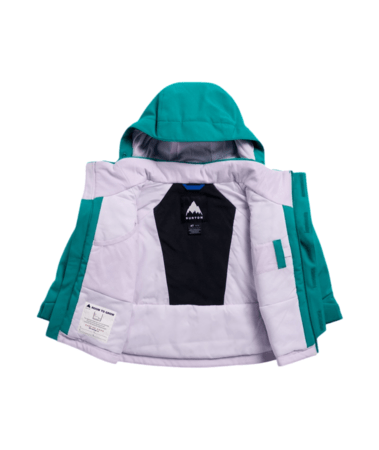Zimná bunda Burton Toddlers' Ascutney 2L Jacket Pacific Teal/Moondust Purple/True Black
