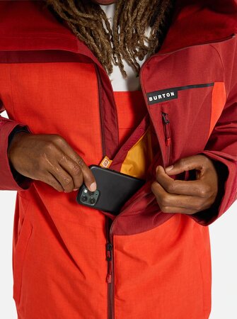 Pánska Bunda Burton Lodgepole 2L Jacket Sun Dried Tomato/Tomato