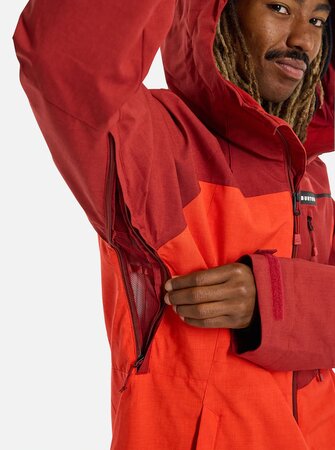 Pánska Bunda Burton Lodgepole 2L Jacket Sun Dried Tomato/Tomato