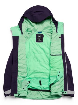 Zimná bunda Burton Men's [ak] Swash Synthetic Insulated GORE-TEX 2L Jacket Nightshade Purple/Apparition Gray/Green Voltage