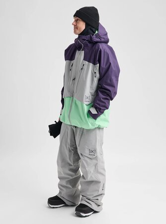 Zimná bunda Burton Men's [ak] Swash Synthetic Insulated GORE-TEX 2L Jacket Nightshade Purple/Apparition Gray/Green Voltage