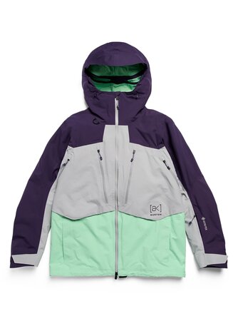 Zimná bunda Burton Men's [ak] Swash Synthetic Insulated GORE-TEX 2L Jacket Nightshade Purple/Apparition Gray/Green Voltage