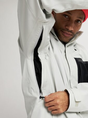 Pánska bunda Burton 2l Powline Jacket Lunar Gray/True Black