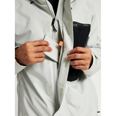 Pánska bunda Burton 2l Powline Jacket Lunar Gray/True Black