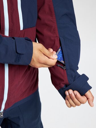 Pánska bunda Burton Frostner Jacket Mulled Berry/Dress Blue