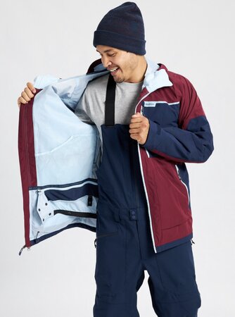Pánska bunda Burton Frostner Jacket Mulled Berry/Dress Blue