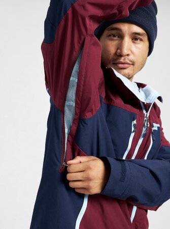 Pánska bunda Burton Frostner Jacket Mulled Berry/Dress Blue