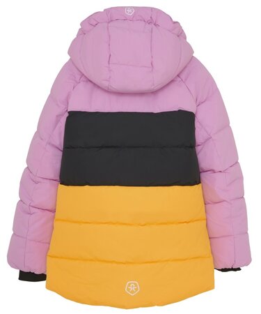 Detská bunda Color Kids Ski Jacket Colorblock Quilt Lilac Chiffon Detská bunda Color Kids Ski Jacket Colorblock Quilt Lilac Chiffon