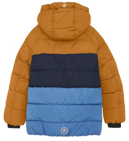 Detská bunda Color Kids Ski Jacket Colorblock Quilt Marmalade Detská bunda Color Kids Ski Jacket Colorblock Quilt Marmalade