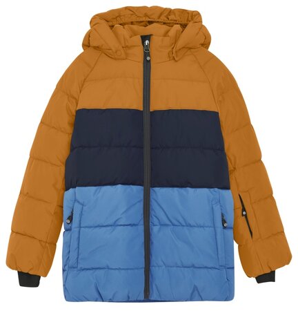 Detská bunda Color Kids Ski Jacket Colorblock Quilt Marmalade Detská bunda Color Kids Ski Jacket Colorblock Quilt Marmalade