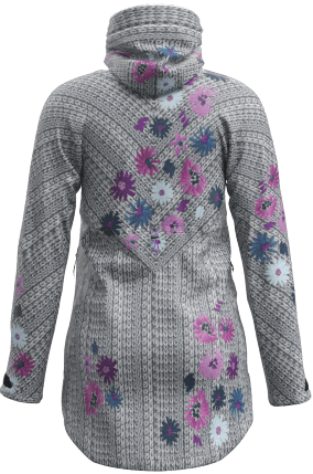 Zimná bunda Crazy Idea Parka Wonder Magic Shell Winter Flower 24/25