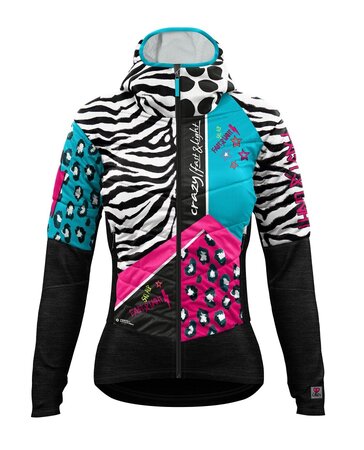 Zimná bunda Crazy Idea Jkt Trilogy Woman Black/Zebra