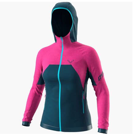 Dámska bunda Dynafit Tour Wool Thermal Hooded Jacket Flamingo