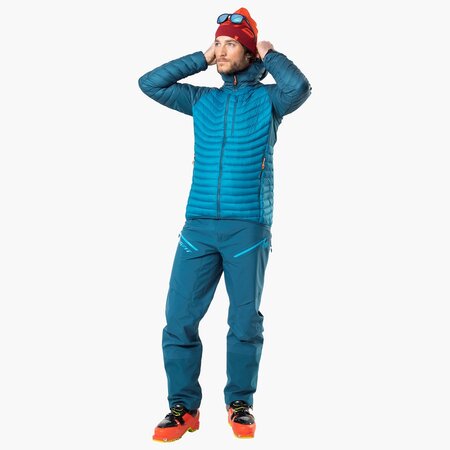 Pánska bunda Dynafit Radical Down RDS Hooded Jacket Petrol