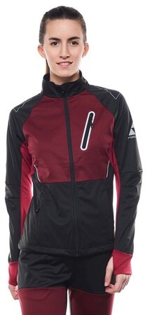 Dámska bunda Fischer Asarna Softshell Black/Burgundy Dámska bunda Fischer Asarna Softshell Black/Burgundy