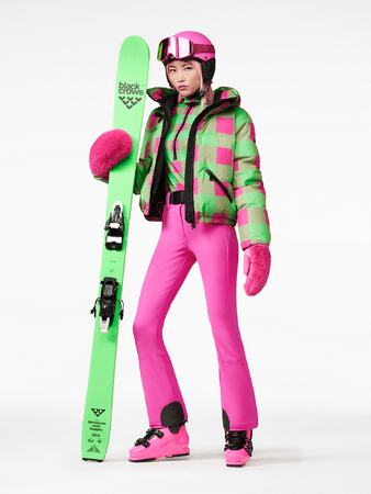 Lyžiarska bunda Goldbergh Cabin Ski Jacket Green/Pink