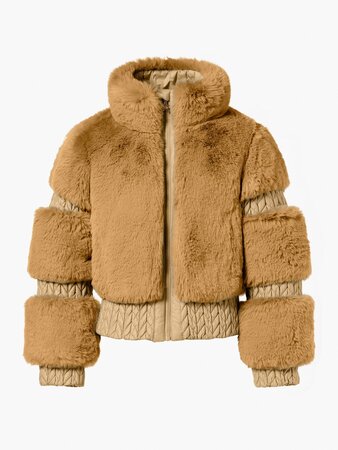 Lyžiarska bunda Goldbergh Furry Ski Jacket Caramello