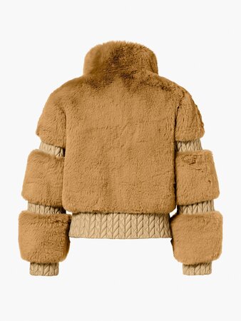 Lyžiarska bunda Goldbergh Furry Ski Jacket Caramello