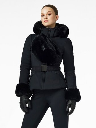 Bunda Goldbergh Giselle Faux Border Ski Jacket Black Bunda Goldbergh Giselle Faux Border Ski Jacket Black
