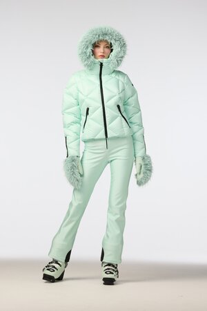 Lyžiarska bunda Goldbergh Harumi Ski Jacket Faux Border Matcha Mint