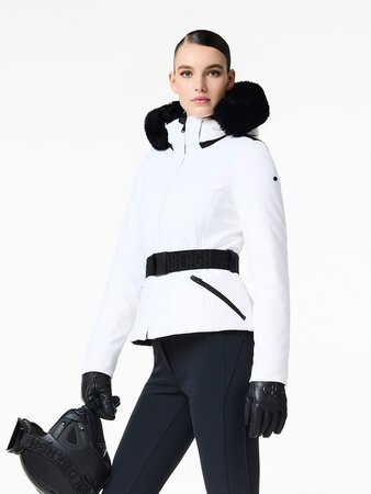 Lyžiarska bunda Goldbergh Hida Faux Border Ski Jacket White 24/25