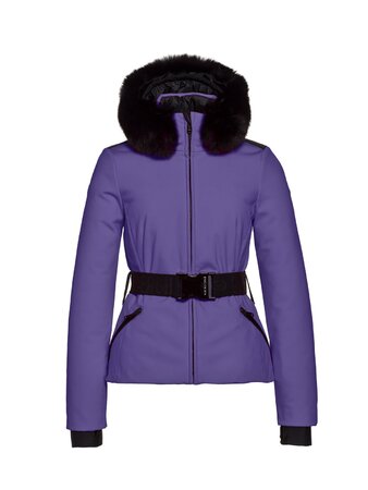 Lyžiarska bunda Goldbergh Hida Jacket Real Fox Fur Amethyst