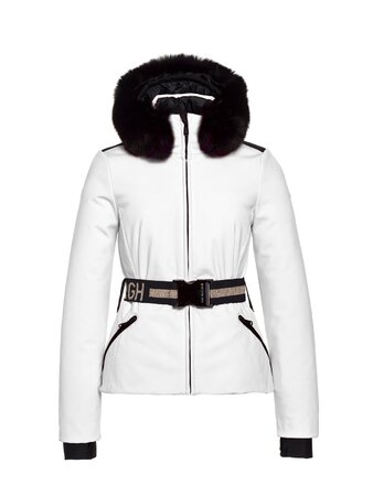 Lyžiarska bunda Goldbergh Hida Jacket Real Fox Fur White