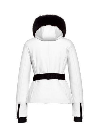 Lyžiarska bunda Goldbergh Hida Jacket Real Fox Fur White