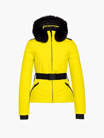 Lyžiarska bunda Goldbergh Hida Ski Jacket Faux Border Limone