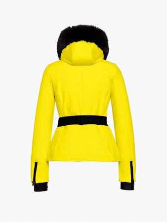 Lyžiarska bunda Goldbergh Hida Ski Jacket Faux Border Limone