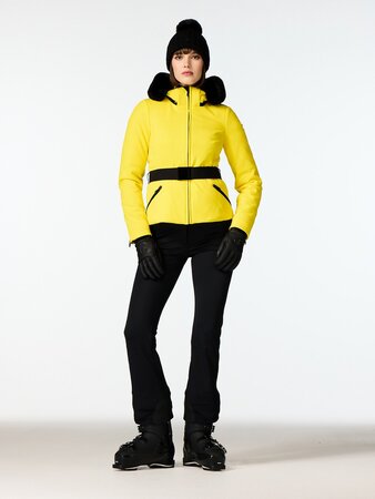 Lyžiarska bunda Goldbergh Hida Ski Jacket Faux Border Limone