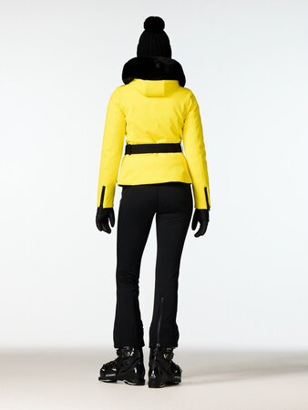 Lyžiarska bunda Goldbergh Hida Ski Jacket Faux Border Limone