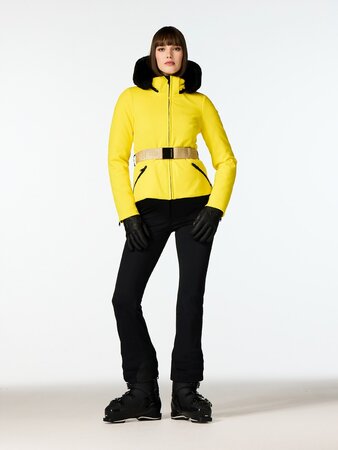 Lyžiarska bunda Goldbergh Hida Ski Jacket Faux Border Limone