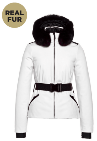 Lyžiarska bunda Goldbergh Hida Ski Jacket Real Border White Lyžiarska bunda Goldbergh Hida Ski Jacket Real Border White
