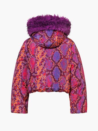 Bunda Goldbergh Lucinda Ski Jacket Faux Border Snake Pink