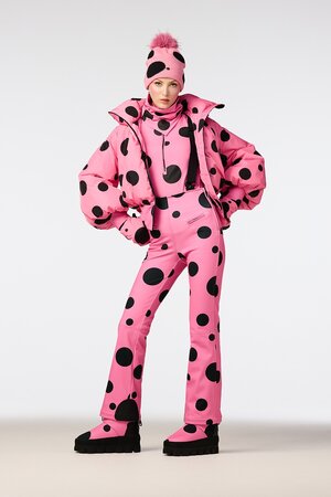 Lyžiarska bunda Goldbergh Polka Ski Jacket Dots Flame