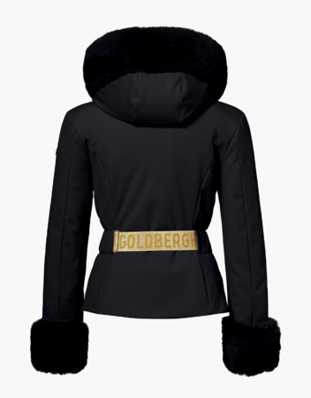 Bunda Goldbergh Prezioso Ski Jacket Faux Border Black