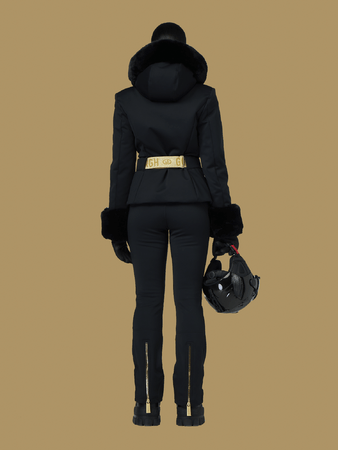 Bunda Goldbergh Prezioso Ski Jacket Faux Border Black