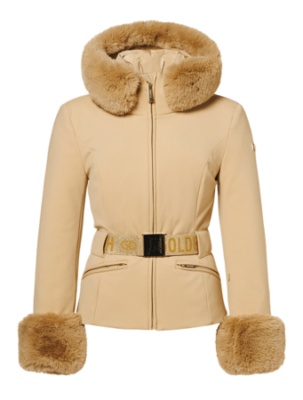Bunda Goldbergh Prezioso Ski Jacket Faux Border Caramello