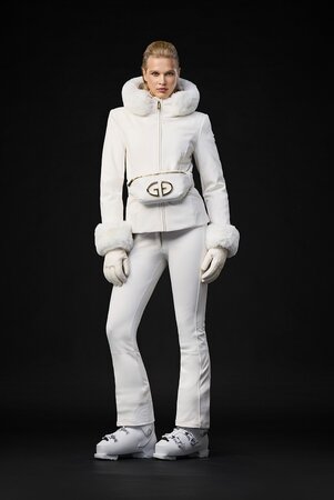 Lyžiarska bunda Goldbergh Prezioso Ski Jacket Faux Border Snow White