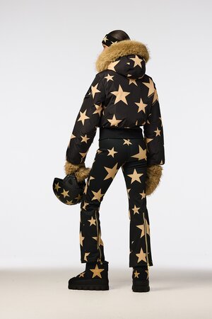 Lyžiarska bunda Goldbergh Shinnen Ski Jacket Faux Border Black/Gold