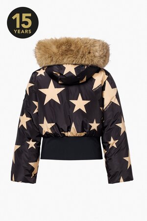 Lyžiarska bunda Goldbergh Shinnen Ski Jacket Faux Border Black/Gold