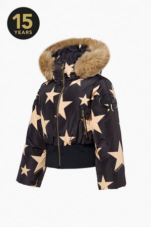 Lyžiarska bunda Goldbergh Shinnen Ski Jacket Faux Border Black/Gold