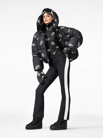 Lyžiarska bunda Goldbergh Snowflake Ski Jacket Black/White